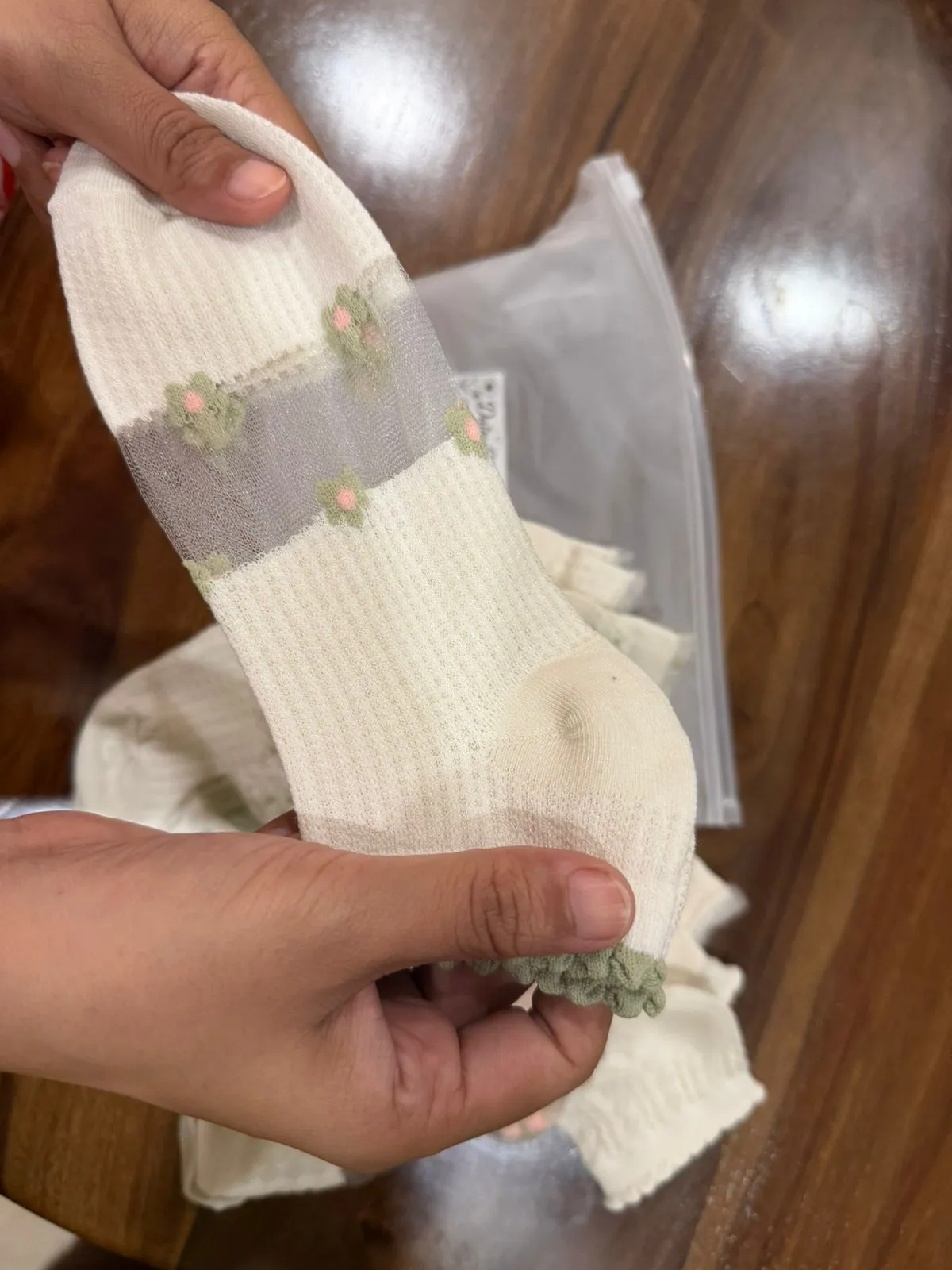 Daisy Charm socks product photo by Simran