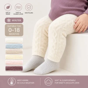 Snuggle Warm With Model leg white