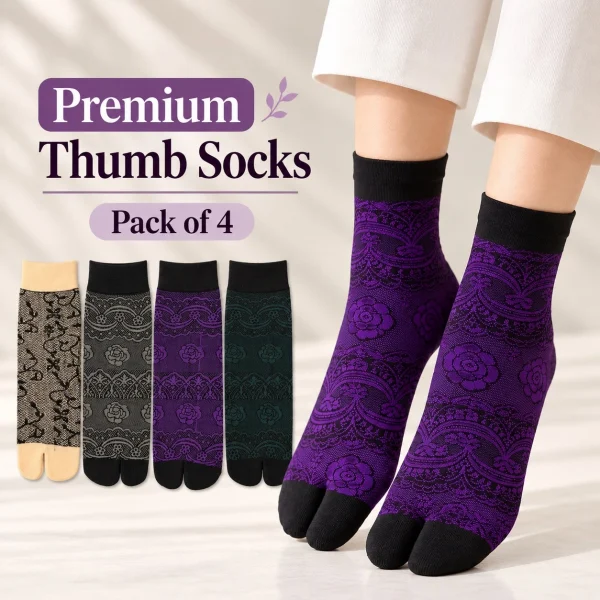 Queen Lace - Thumb Socks (Pack of 4)