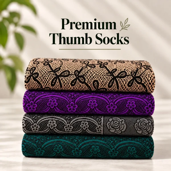 Queen Lace - Thumb Socks (Pack of 4)