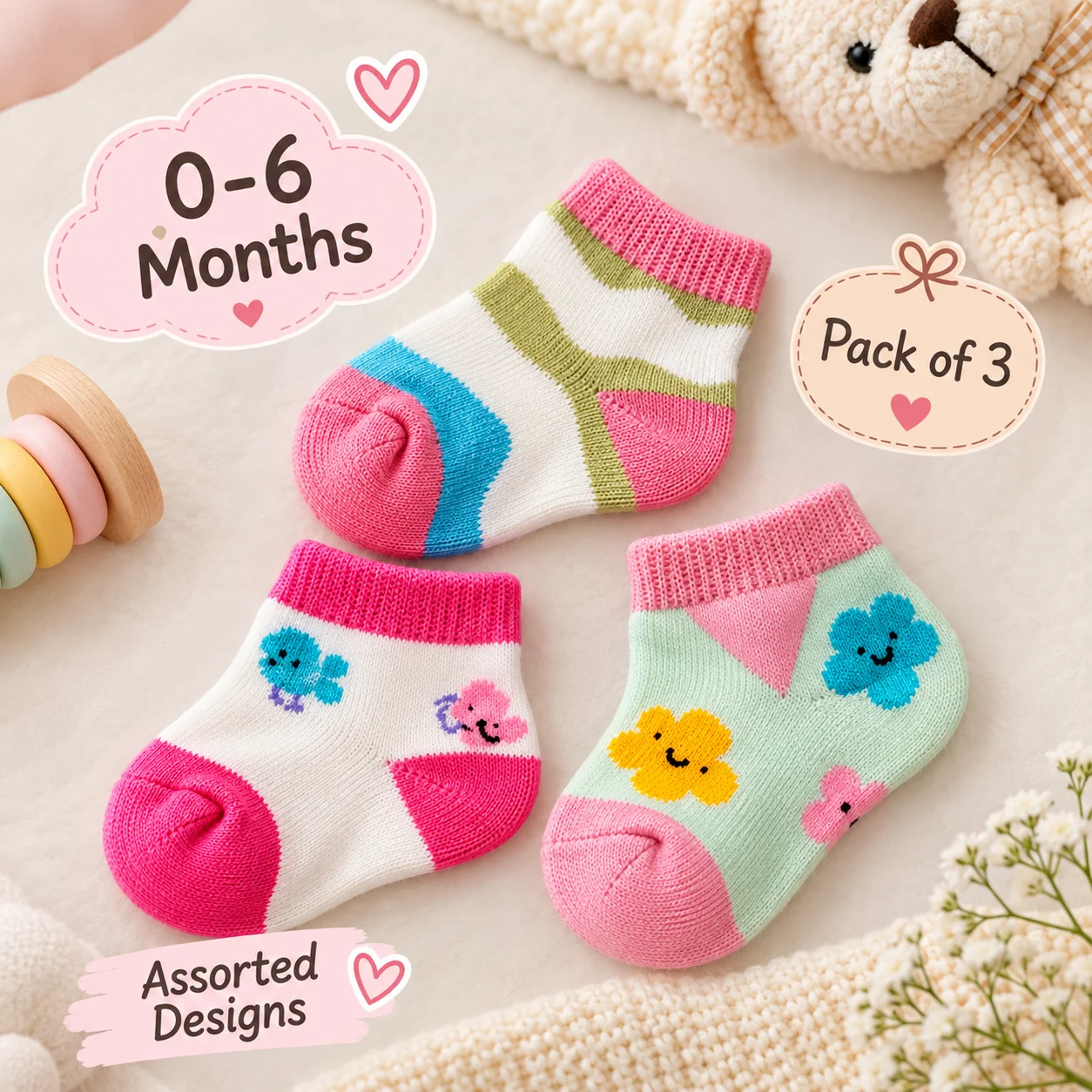 Tiny Toes <span class="pack-label">(Pack Of 3)</span>